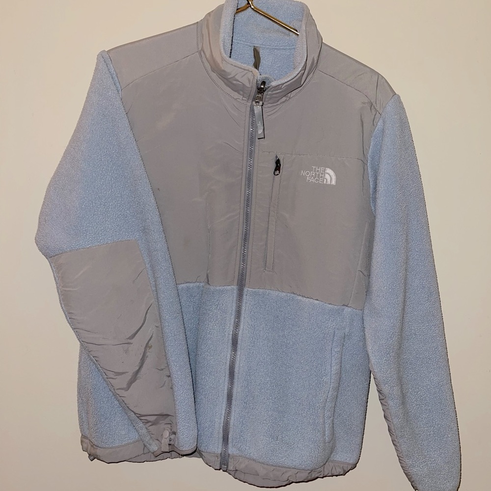 The North Face Denali powder blue fleece jacket, Women’s Large